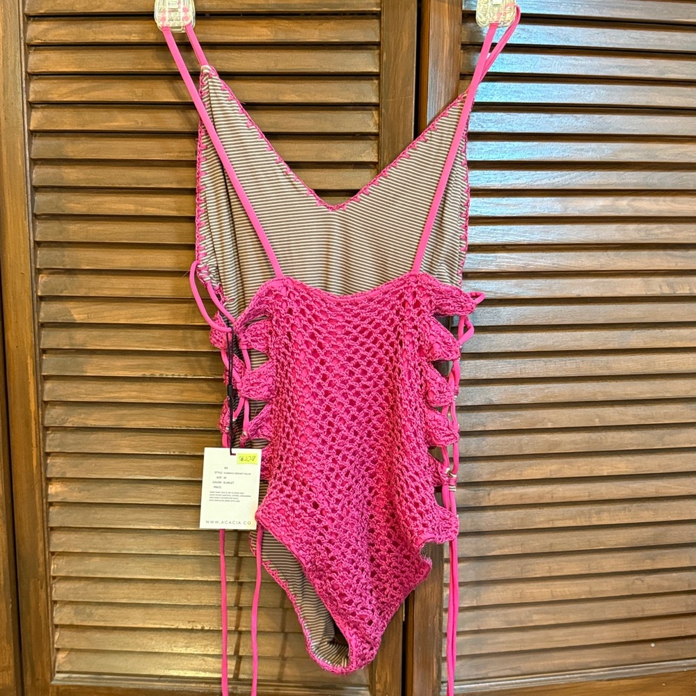 NWT Acacia crochet one piece swimsuit - Picture 3 of 7